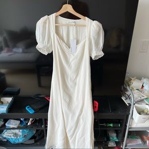 Reformation white dress NWT